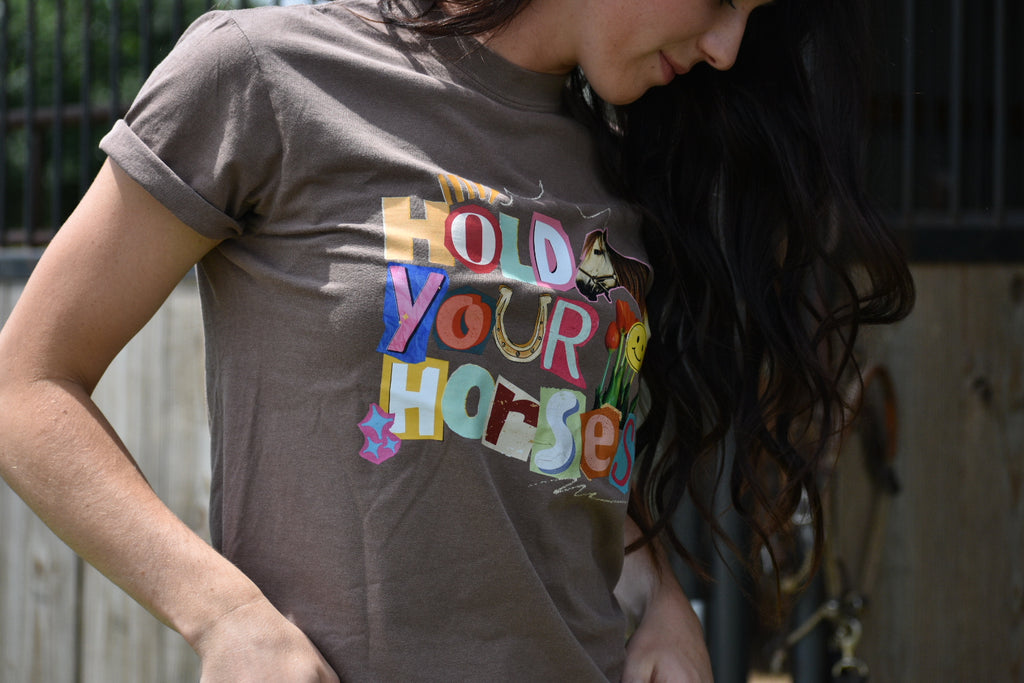 Hold Your Horses Tee *Espresso