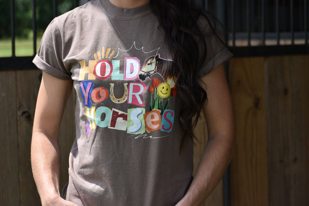 Hold Your Horses Tee *Espresso