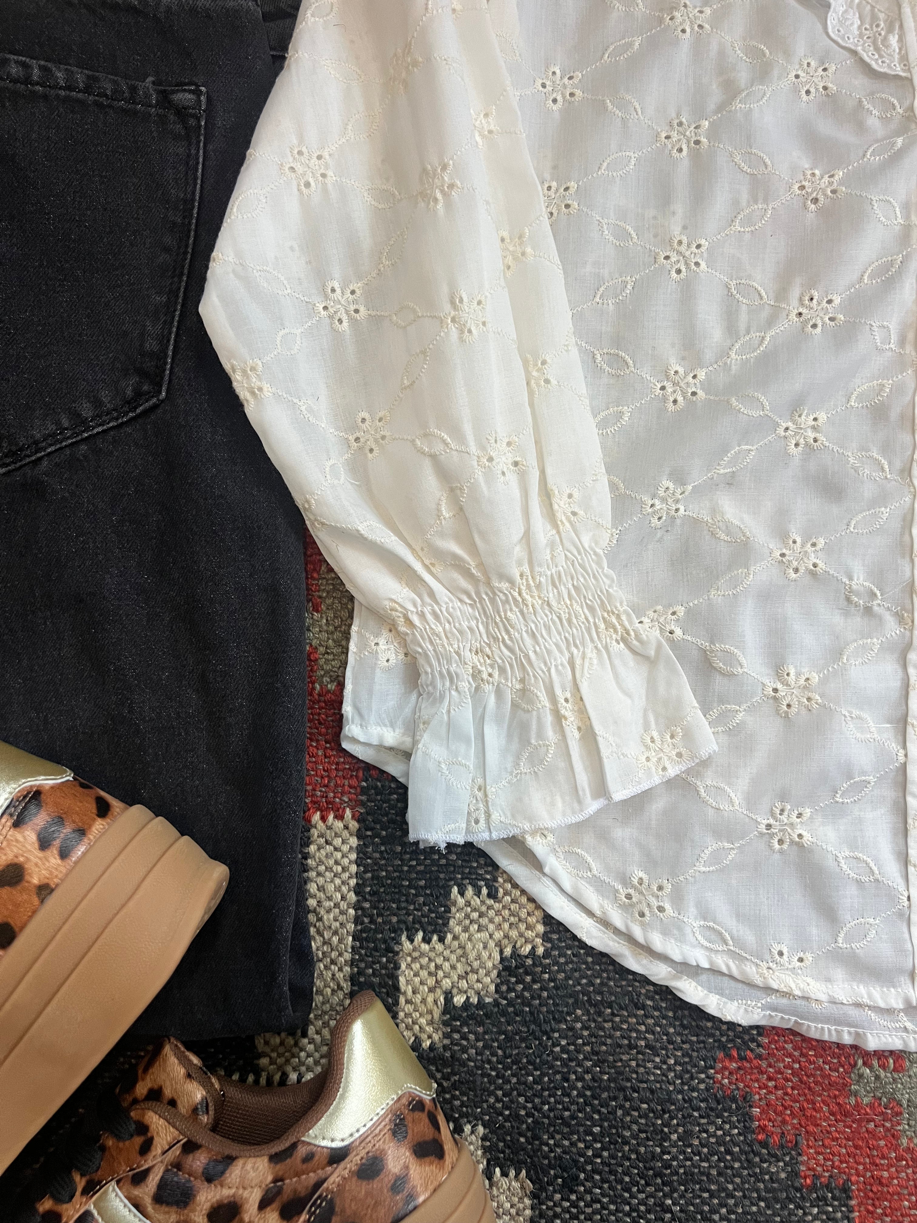 Floral & Lace Button Down