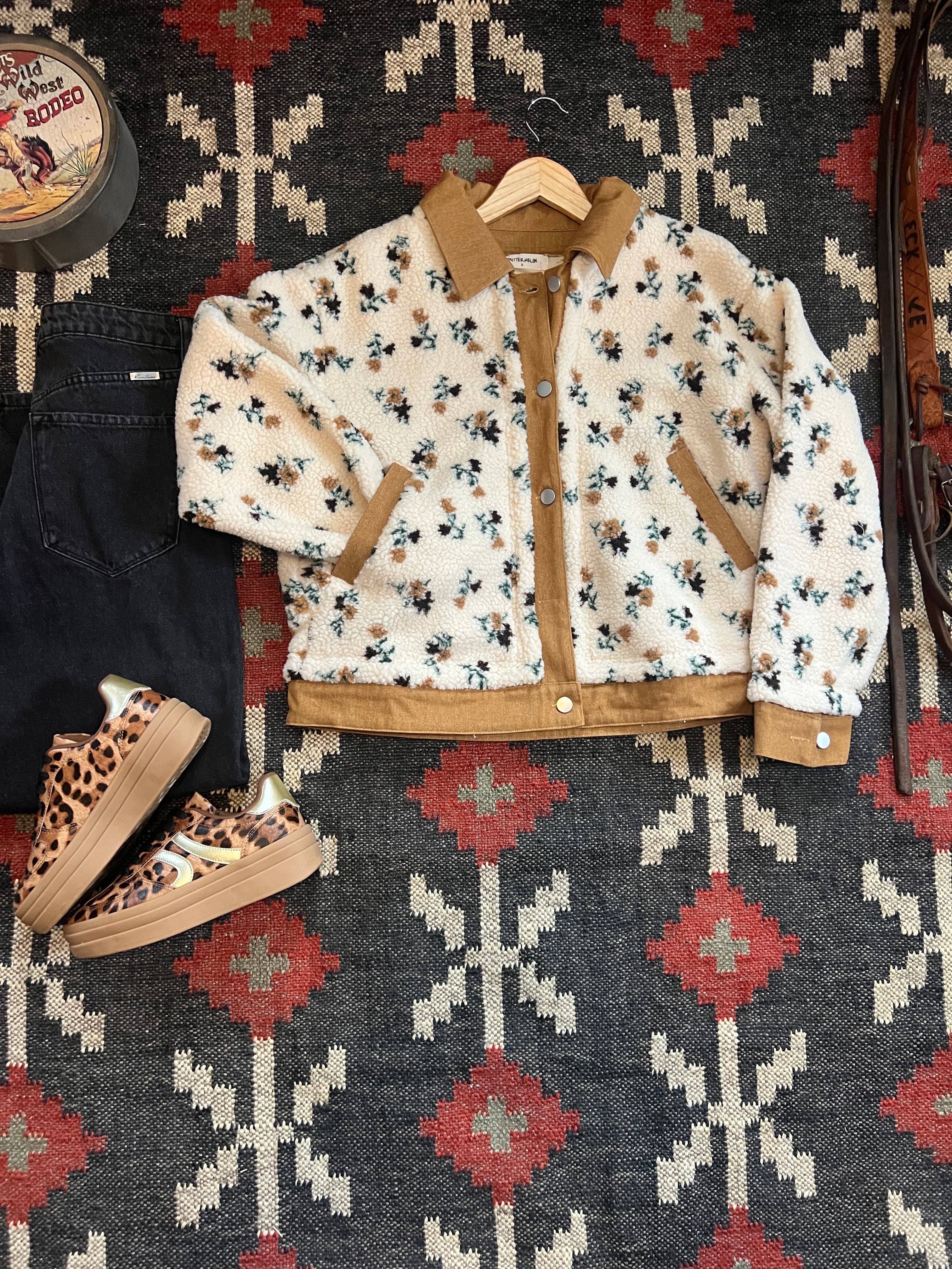 Floral Button Down Jacket