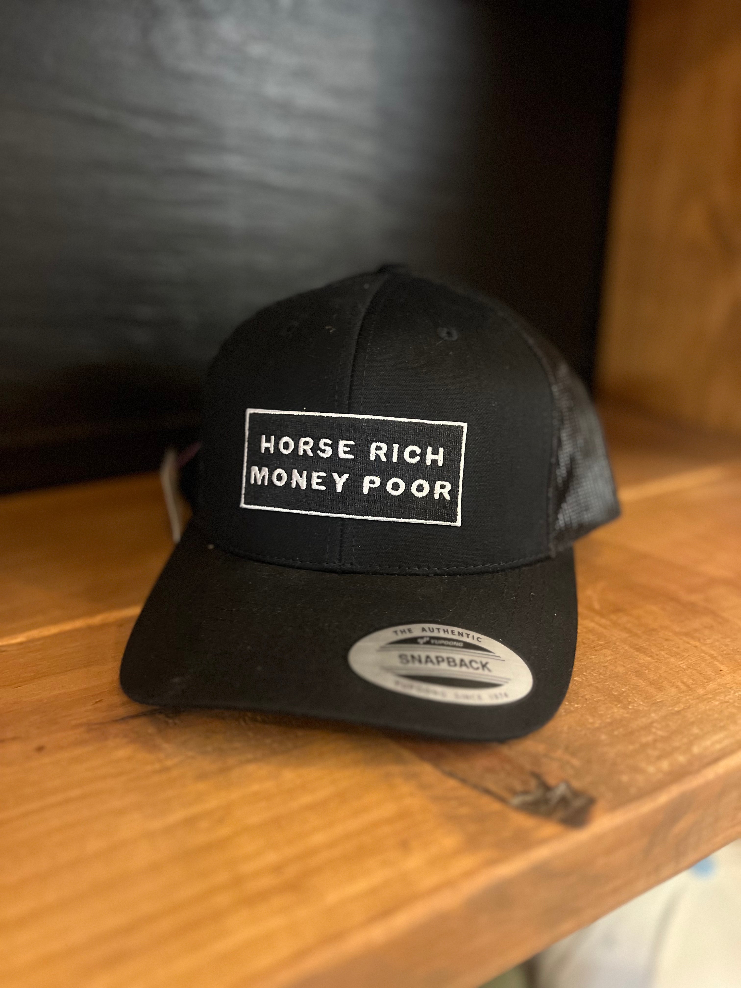 Horse Rich Money Poor Cap