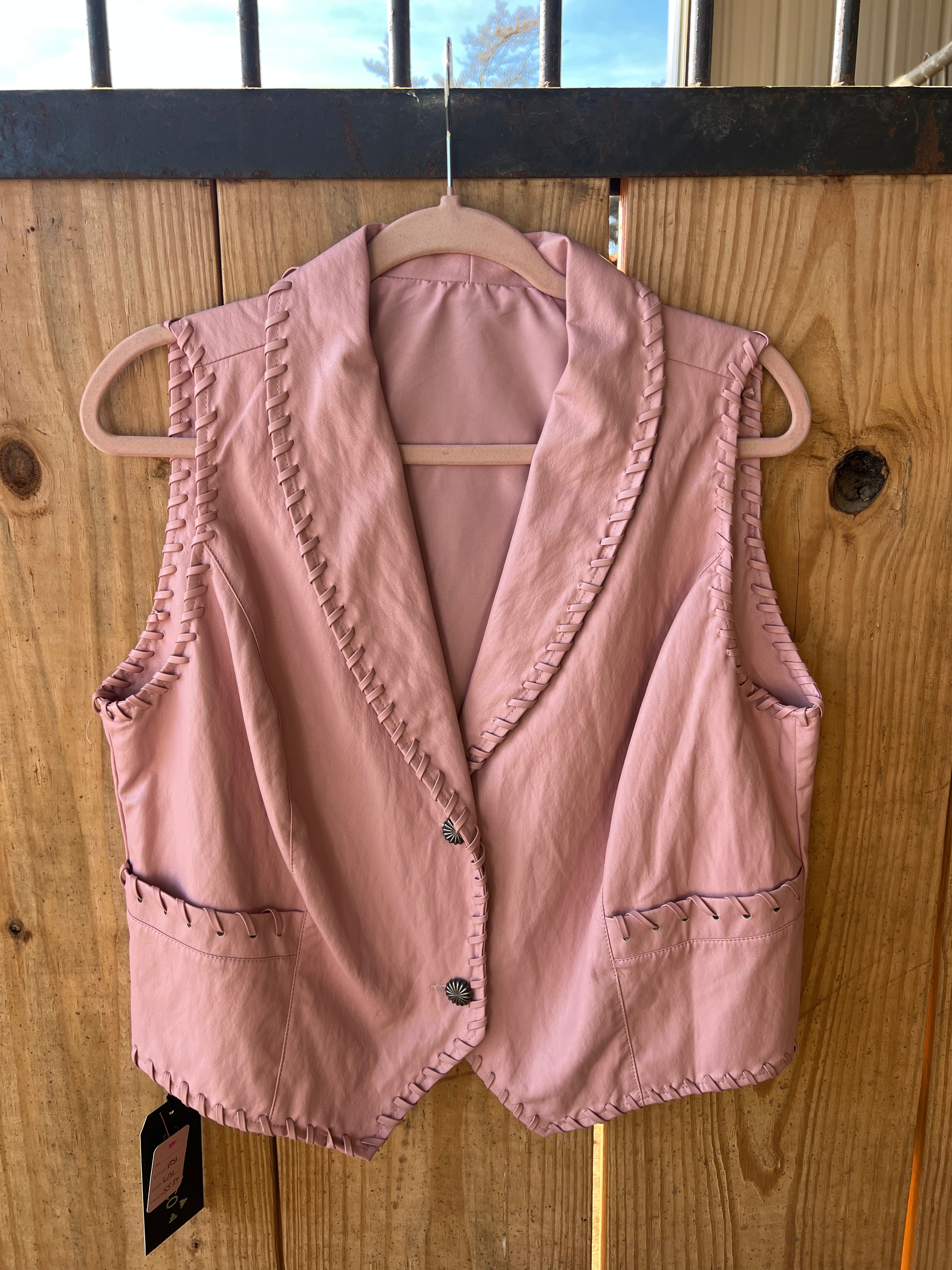 Concho Button Vest